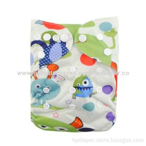 Wholesale Babies' Diaper with Fashionable Digital Print
